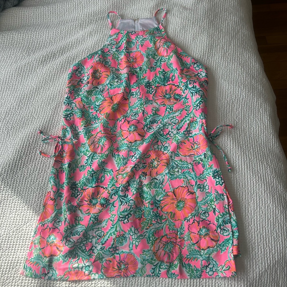 NWT Lilly Pulitzer Soleil Pink Perfect Poppy Pearl Romper